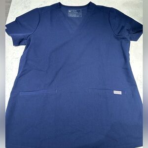Casma figs scrub top - small. Navy blue. Like new.